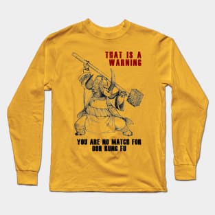 Master Thundering Rhino Long Sleeve T-Shirt